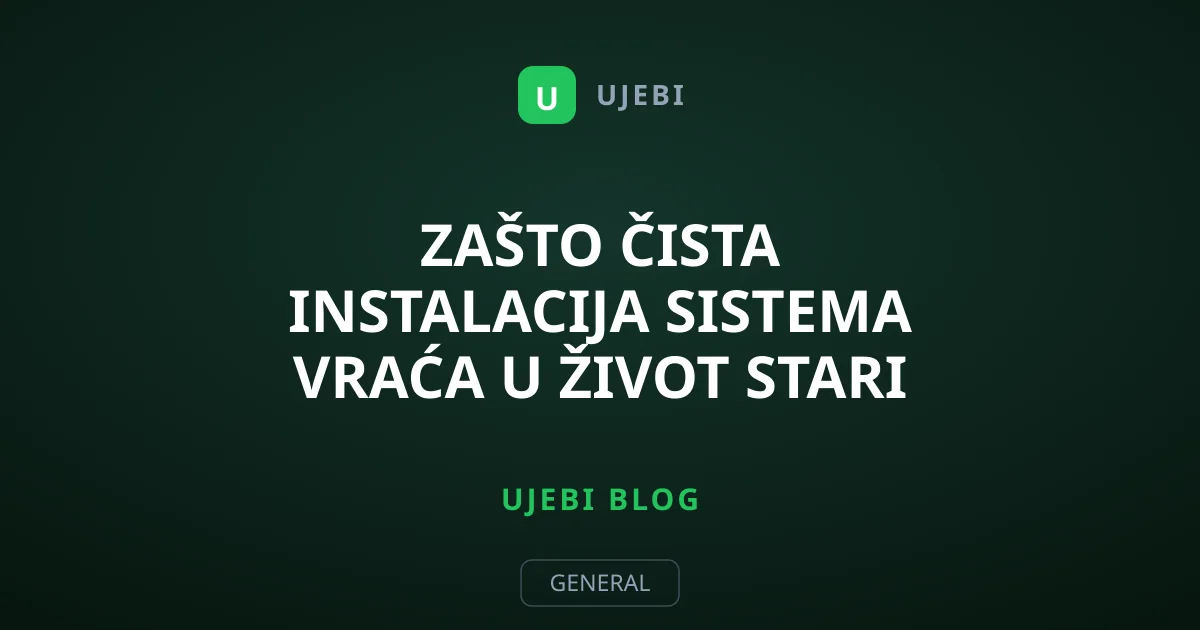 Zašto čista instalacija sistema vraća u život stari laptop