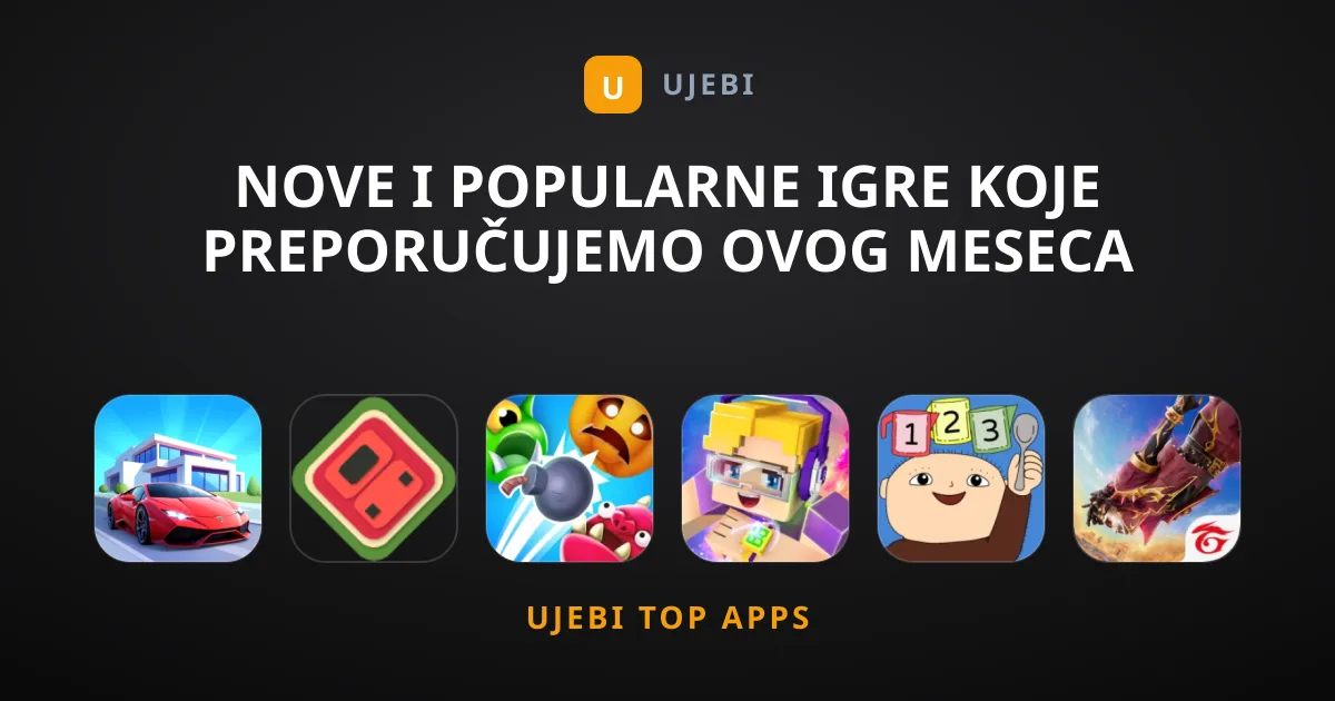 Nove i Popularne Igre Koje Preporučujemo Ovog Meseca